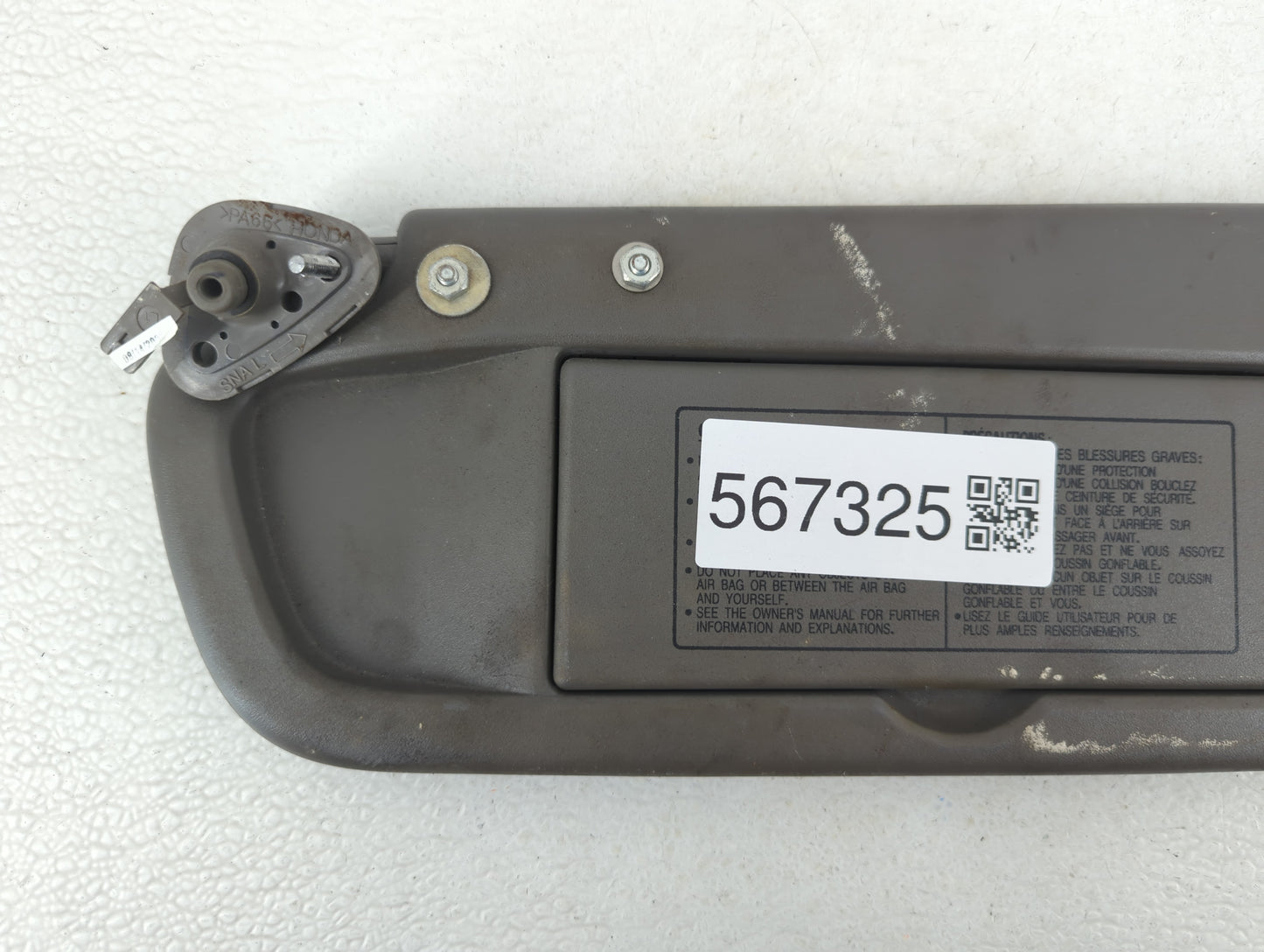 2006-2011 Honda Civic Sun Visor Shade Replacement Passenger Right Mirror Fits Fits 2006 2007 2008 2009 2010 2011 OEM Used Au