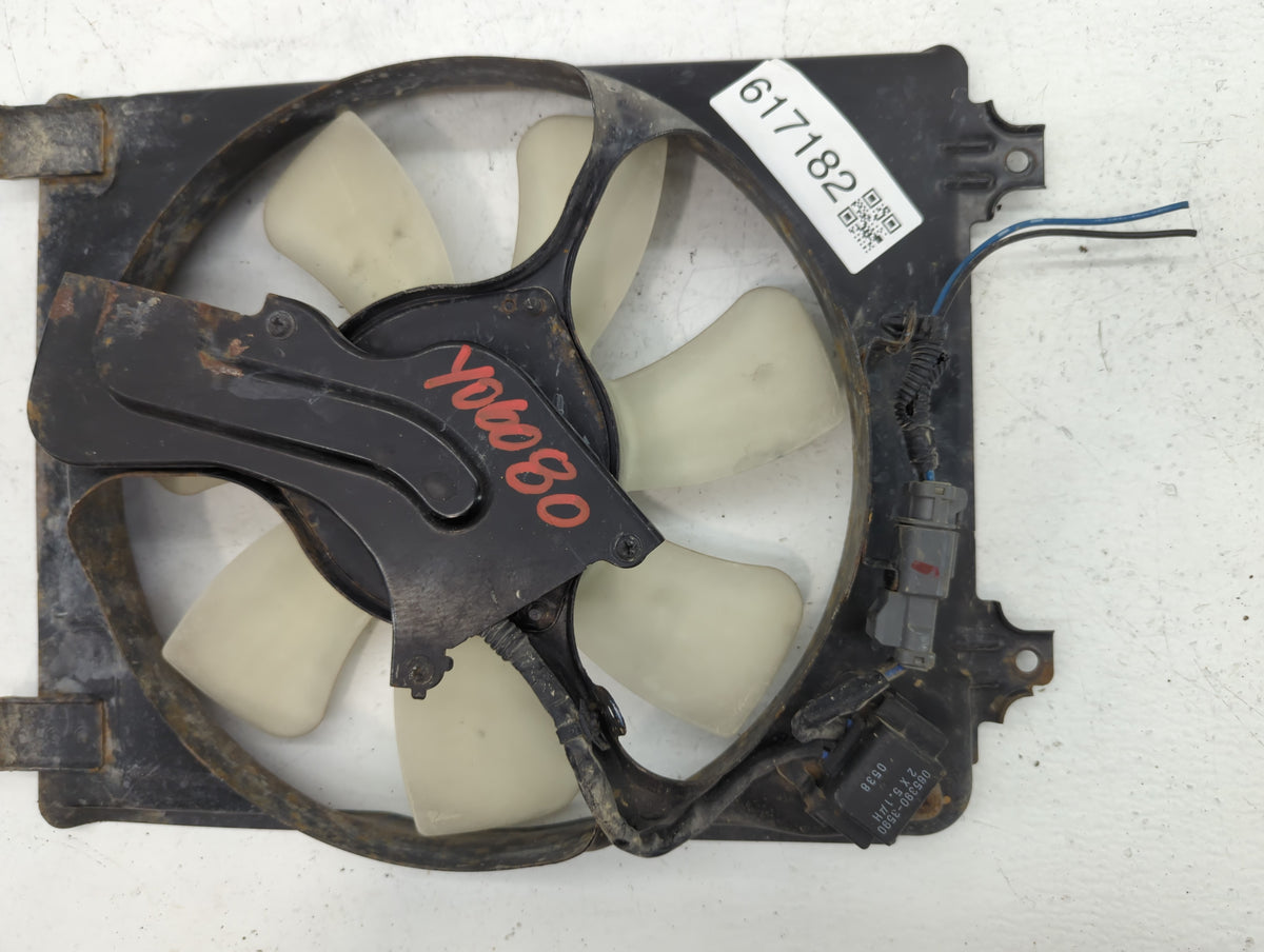 2006-2011 Honda Civic Left Radiator Fan Motor Assembly Cream 617182 - Oemusedautoparts1.com
