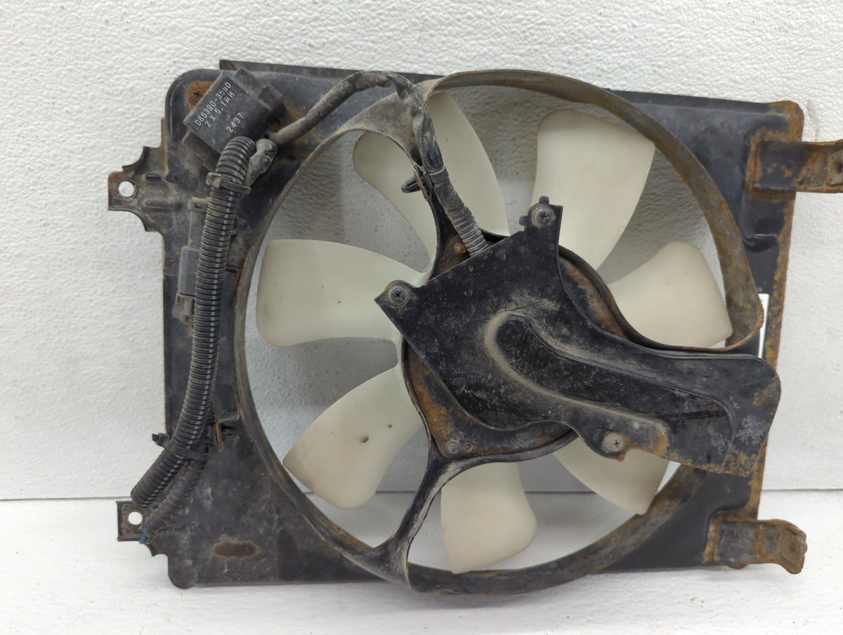 2006-2011 Honda Civic Left Radiator Fan Motor Assembly Black - Oemusedautoparts1.com