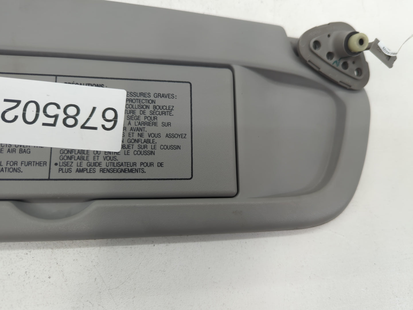 2006-2011 Honda Civic Sun Visor Shade Replacement Passenger Right Mirror Fits Fits 2006 2007 2008 2009 2010 2011 OEM Used Au