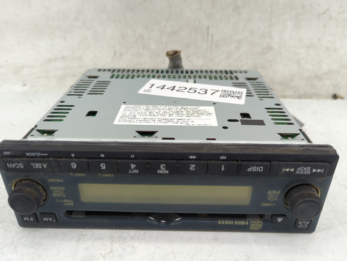 2008 Honda Crv Radio AM FM Cd Player Receiver Replacement P/N:39100-SWA-A50 PH-2858W, 286-6685-21 Fits Fits 2007 2009 OEM Us