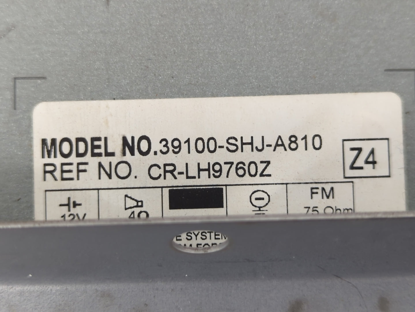 2005-2010 Honda Odyssey Radio AM FM Cd Player Receiver Replacement P/N:39100-SHJ-A810 Fits Fits 2005 2006 2007 2008 2009 201