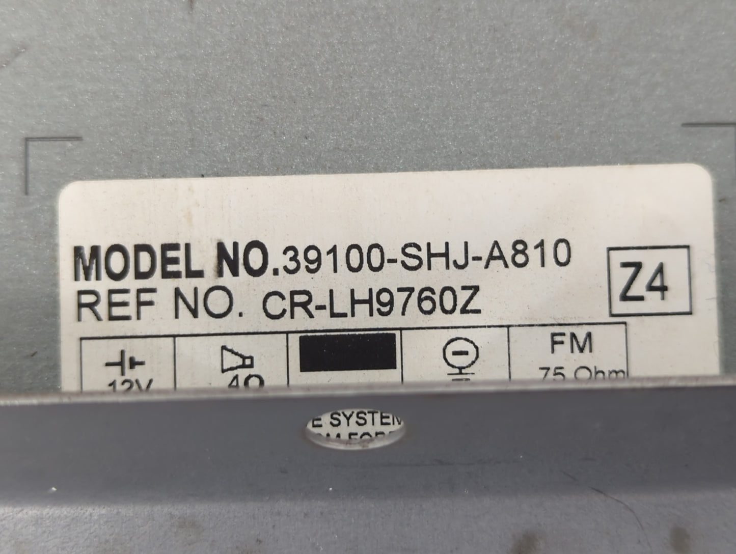 2005-2010 Honda Odyssey Radio AM FM Cd Player Receiver Replacement P/N:39100-SHJ-A810 Fits Fits 2005 2006 2007 2008 2009 201