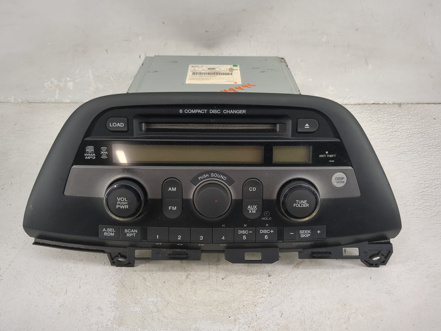 2008 Honda Odyssey Radio AM FM Cd Player Receiver Replacement P/N:39100-SHJ-A410 CQ-EH9762Z Fits OEM Used Auto Parts - Oemus