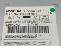 2005-2010 Honda Odyssey Radio AM FM Cd Player Receiver Replacement P/N:39100-SHJ-A310 39100-SHJ-A820 Fits OEM Used Auto Part