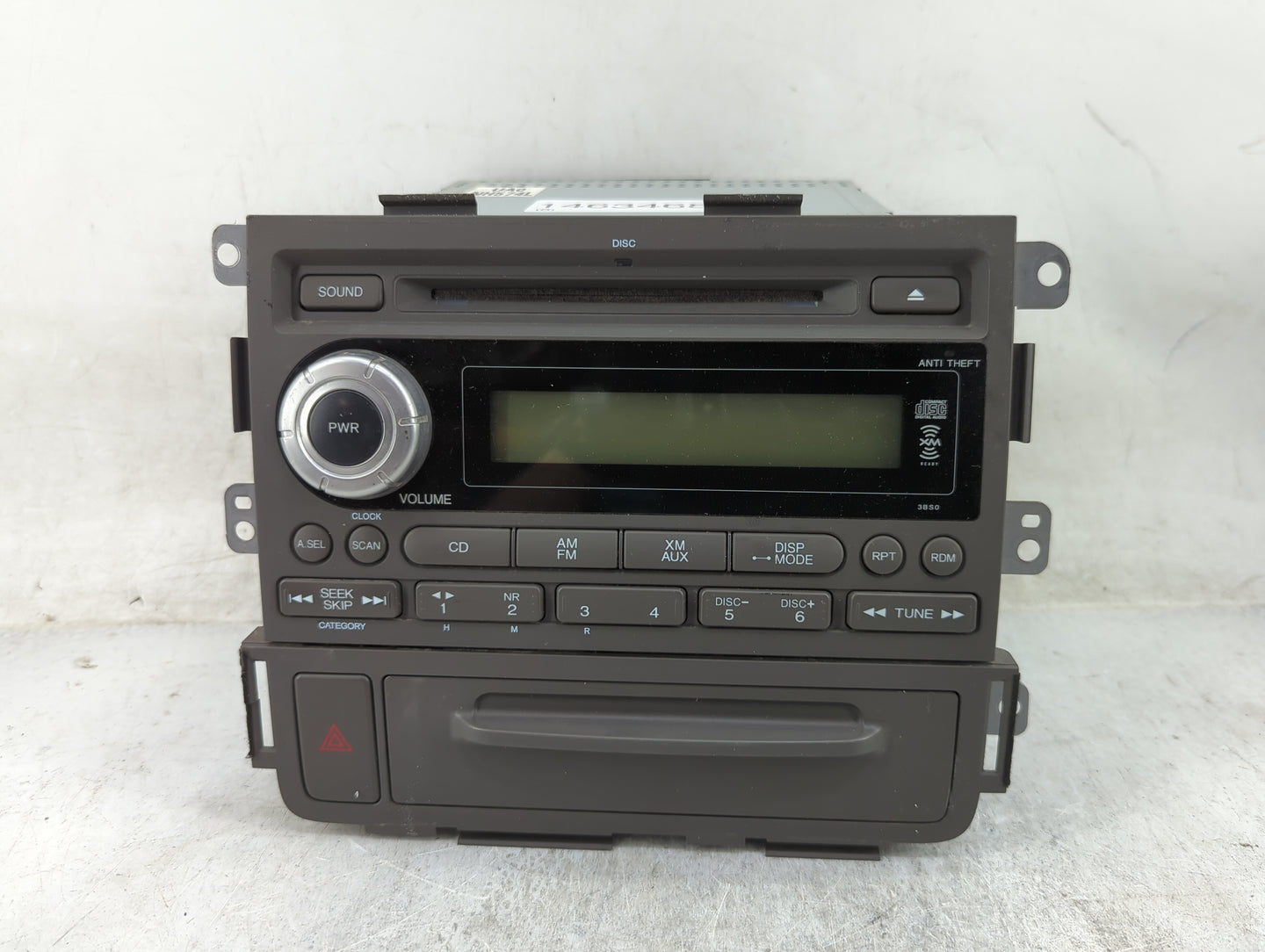 2006-2008 Honda Ridgeline Radio AM FM Cd Player Receiver Replacement P/N:FB004894 30004894 Fits Fits 2006 2007 2008 OEM Used