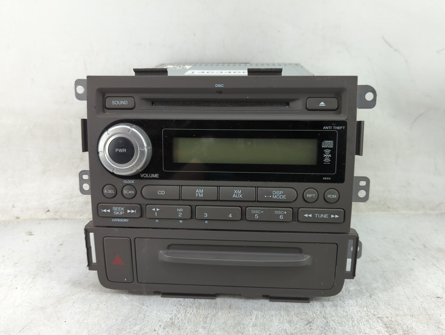 2006-2008 Honda Ridgeline Radio AM FM Cd Player Receiver Replacement P/N:FB004894 30004894 Fits Fits 2006 2007 2008 OEM Used
