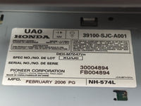 2006-2008 Honda Ridgeline Radio AM FM Cd Player Receiver Replacement P/N:FB004894 30004894 Fits Fits 2006 2007 2008 OEM Used