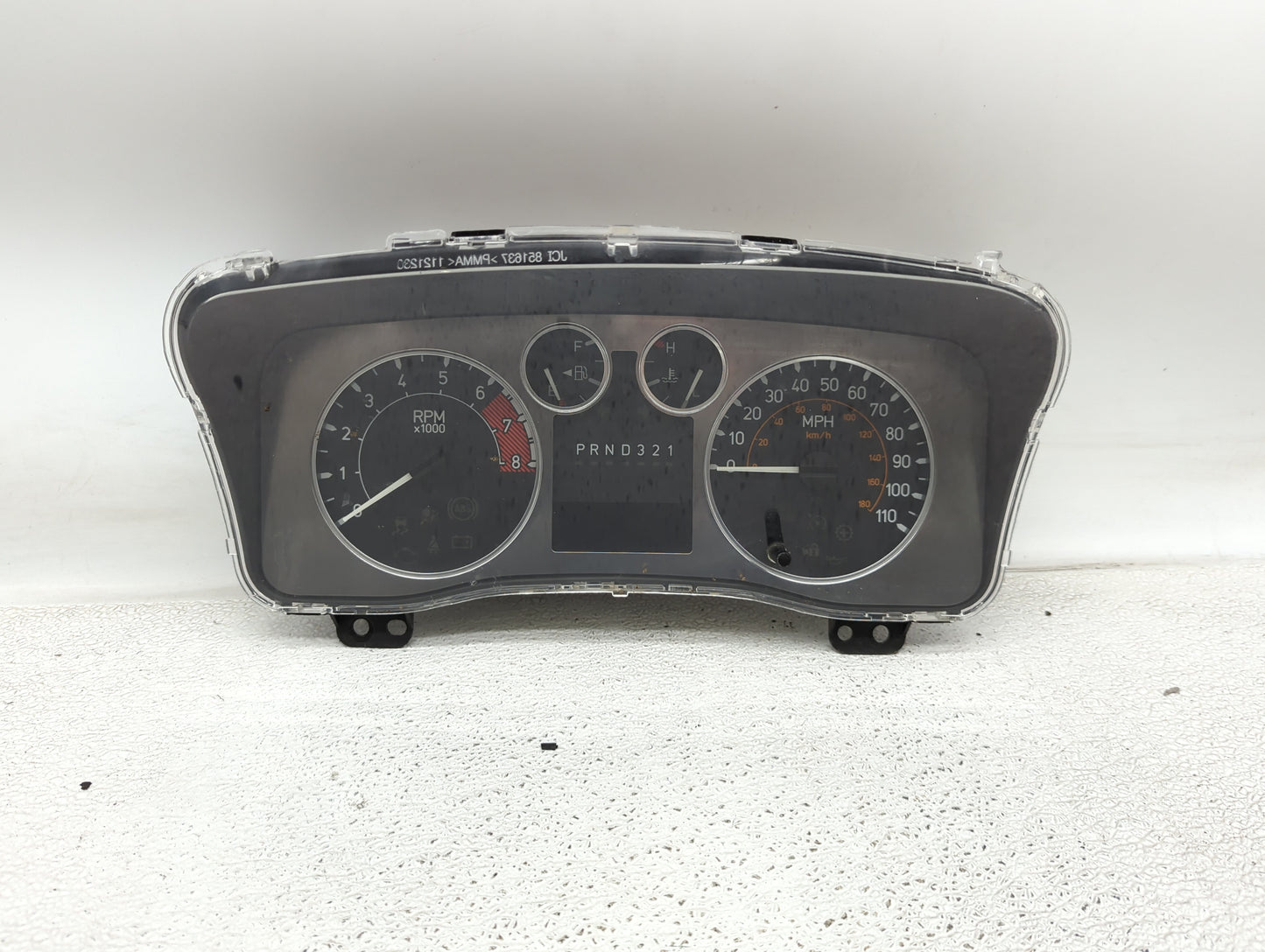2008 Hummer H3 Instrument Cluster Speedometer Gauges P/N:15949167 Miles: Fits OEM Used Auto Parts - Oemusedautoparts1.com