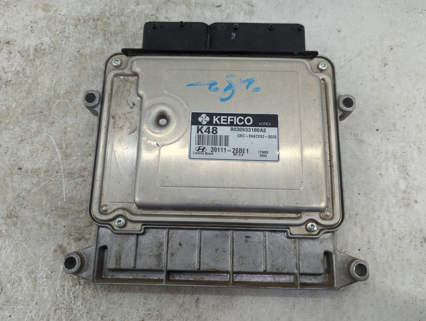 2008 Hyundai Accent PCM Engine Control Computer ECU ECM PCU OEM P/N:9030933180A2 39111-26BE1, GMC-8N6CES2-5000 Fits OEM Used