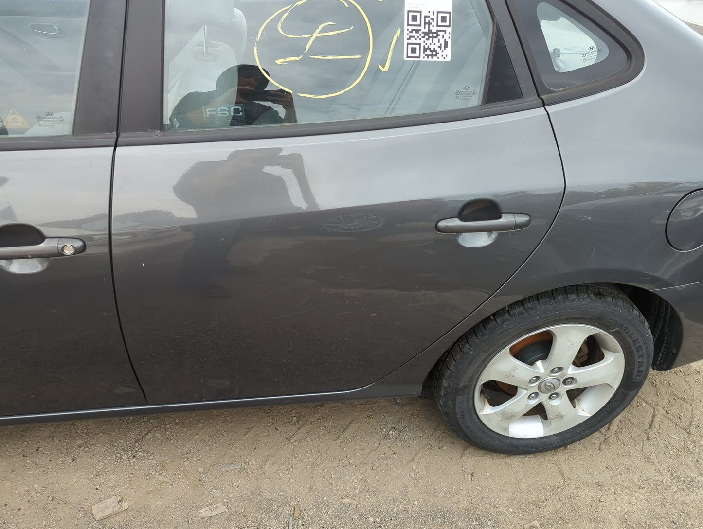 2007-2010 Hyundai Elantra Driver Rear Door Oem - Oemusedautoparts1.com