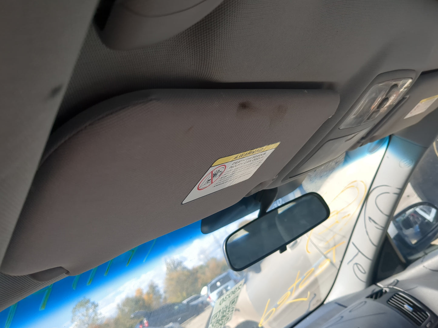 2007-2010 Hyundai Elantra Sun Visor Shade Replacement Driver Left Mirror Fits Fits 2007 2008 2009 2010 OEM Used Auto Parts -