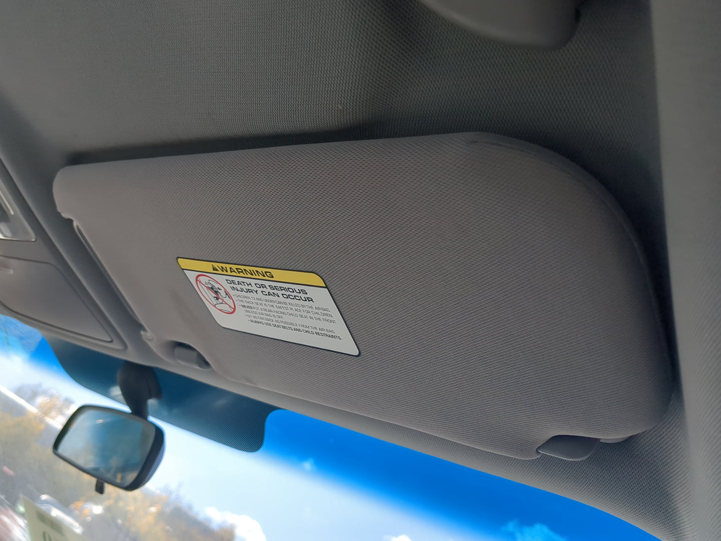 2007-2010 Hyundai Elantra Sun Visor Shade Replacement Passenger Right Mirror Fits Fits 2007 2008 2009 2010 OEM Used Auto Par