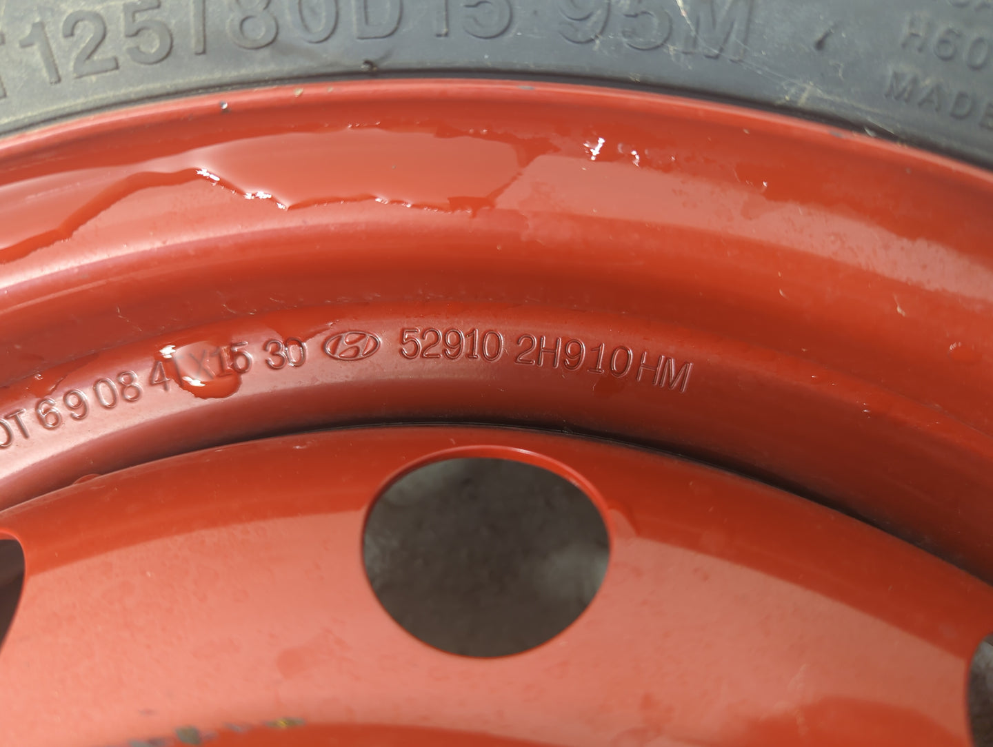 2007-2022 Hyundai Elantra Spare Donut Tire Wheel Rim Oem 1246292 - Oemusedautoparts1.com