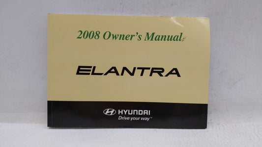 2008 Hyundai Elantra Owners Manual Book Guide OEM Used Auto Parts - Oemusedautoparts1.com