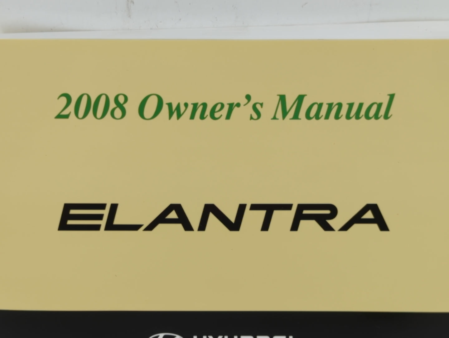 2008 Hyundai Elantra Owners Manual Book Guide P/N:A2HO-EU82E OEM Used Auto Parts - Oemusedautoparts1.com