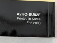 2008 Hyundai Elantra Owners Manual Book Guide P/N:A2HO-EU82E OEM Used Auto Parts - Oemusedautoparts1.com