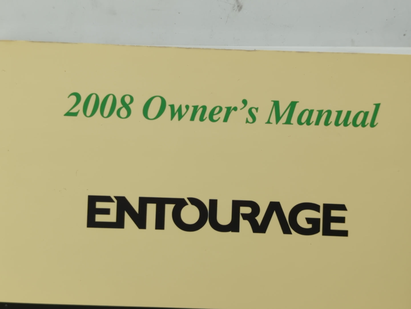 2008 Hyundai Entourage Owners Manual Book Guide OEM Used Auto Parts - Oemusedautoparts1.com