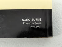 2008 Hyundai Entourage Owners Manual Book Guide OEM Used Auto Parts - Oemusedautoparts1.com