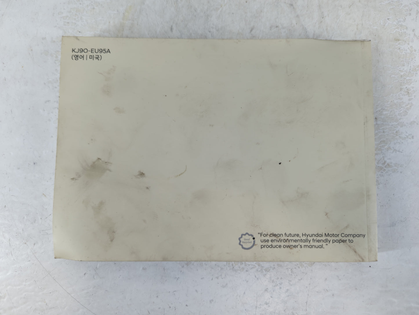 2008 Hyundai Kona Owners Manual Book Guide P/N:KJ90-EU95A OEM Used Auto Parts - Oemusedautoparts1.com