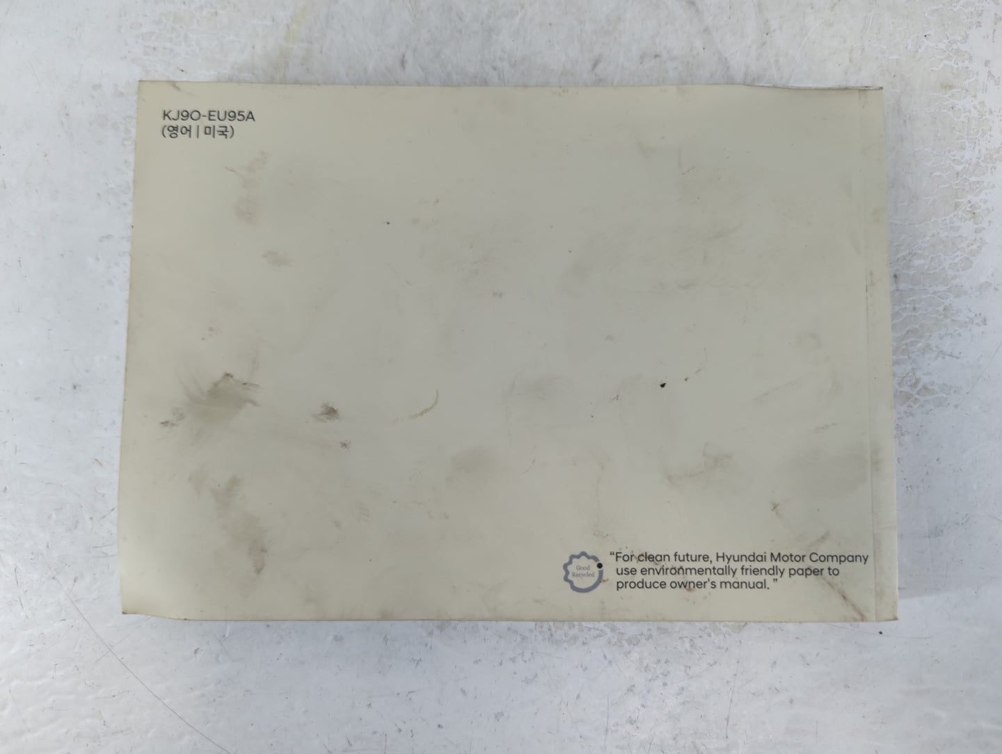 2008 Hyundai Kona Owners Manual Book Guide P/N:KJ90-EU95A OEM Used Auto Parts - Oemusedautoparts1.com