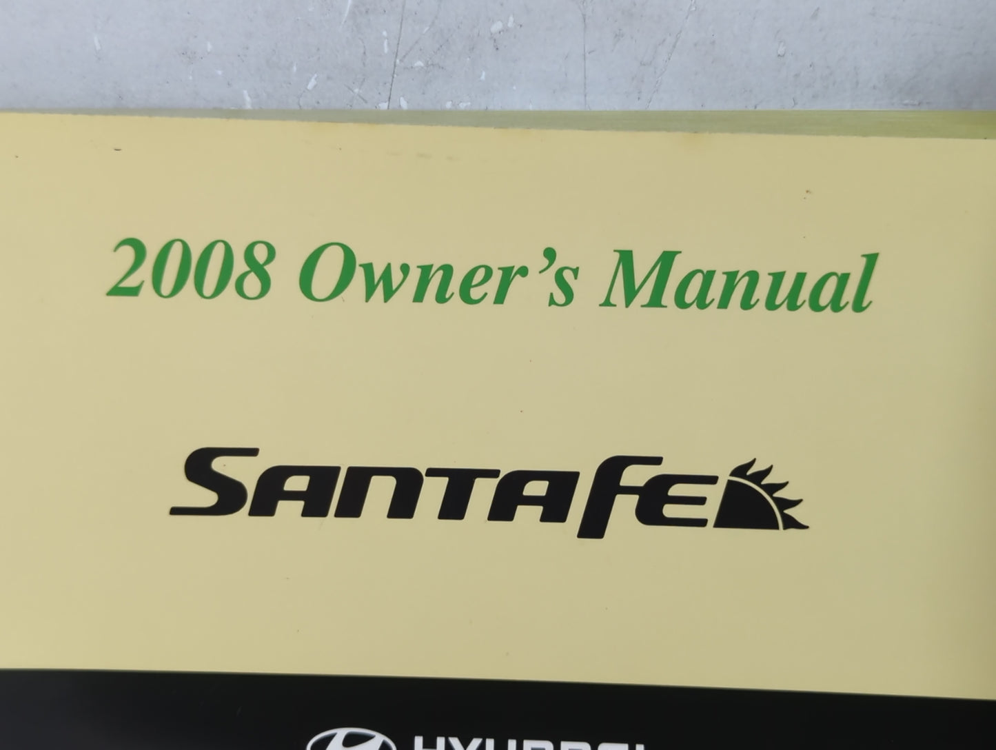 2008 Hyundai Santa Fe Owners Manual Book Guide P/N:A2BO-EU76E OEM Used Auto Parts - Oemusedautoparts1.com