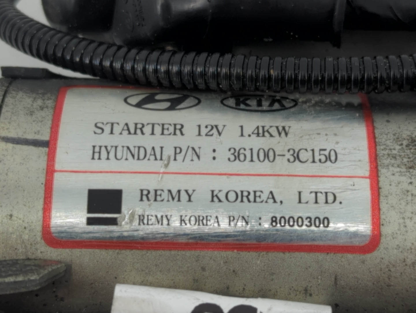 2008 Hyundai Santa Fe Car Starter Motor Solenoid OEM P/N:36100-3C150 Fits Fits 2009 2010 2011 2012 2014 OEM Used Auto Parts 