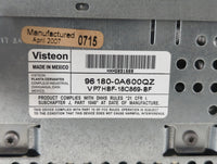 2008 Hyundai Sonata Radio AM FM Cd Player Receiver Replacement P/N:P7HBF-18C869-BF 96180-0A600QZ Fits OEM Used Auto Parts - 