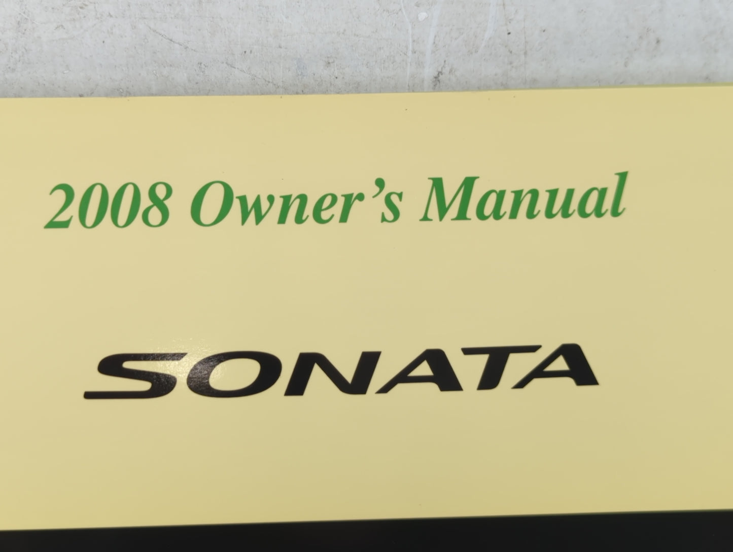 2008 Hyundai Sonata Owners Manual Book Guide OEM Used Auto Parts - Oemusedautoparts1.com