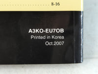 2008 Hyundai Sonata Owners Manual Book Guide OEM Used Auto Parts - Oemusedautoparts1.com