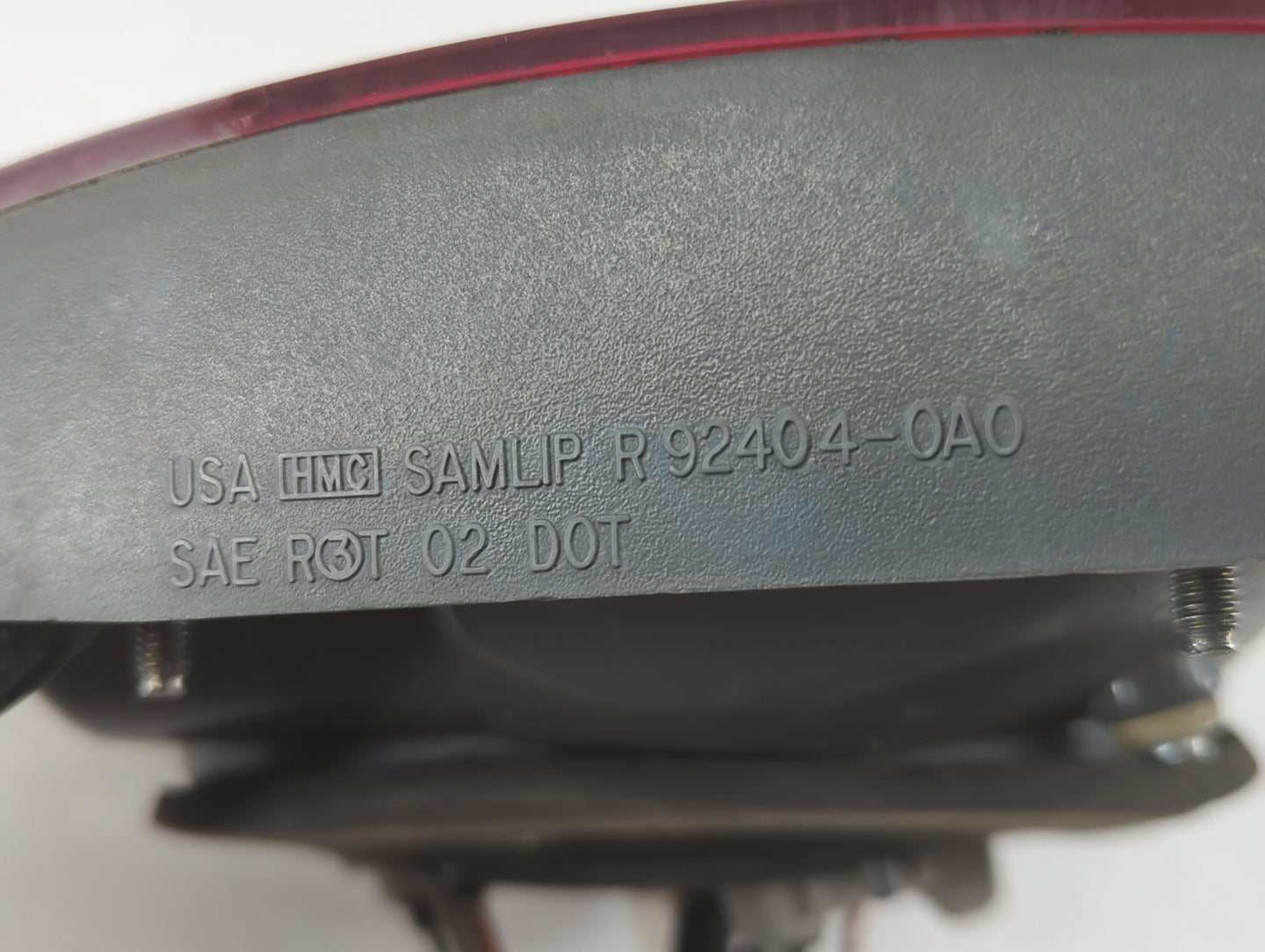 2006-2008 Hyundai Sonata Tail Light Assembly Passenger Right OEM P/N:92404-0A0 Fits Fits 2006 2007 2008 OEM Used Auto Parts 