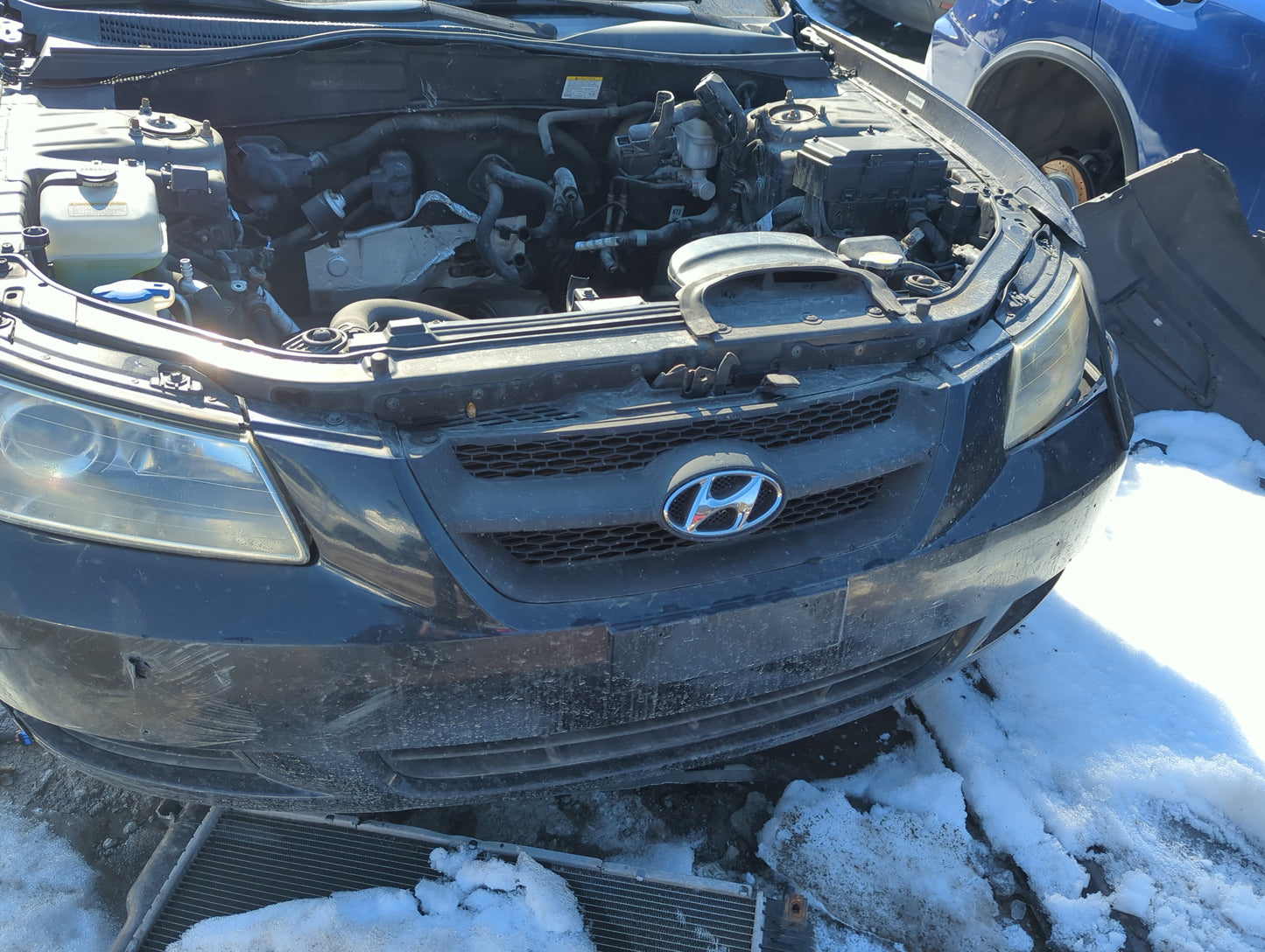 2006-2008 Hyundai Sonata Front Grille Bumper Not Included - Oemusedautoparts1.com
