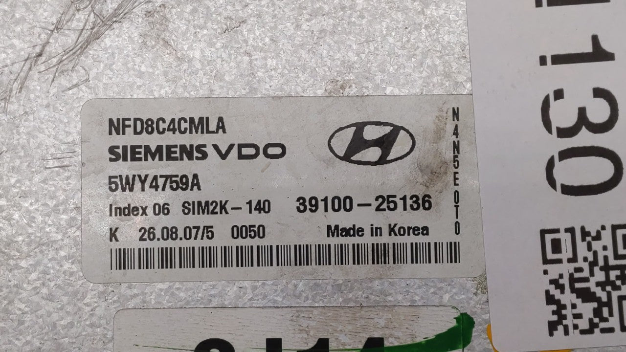 2006-2008 Hyundai Sonata PCM Engine Control Computer ECU ECM PCU OEM P/N:39100-25131 39100-25135 Fits Fits 2006 2007 2008 OE