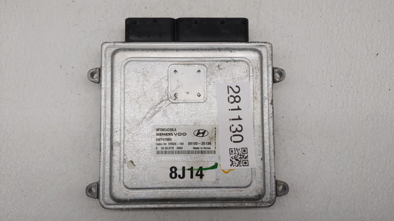 2006-2008 Hyundai Sonata PCM Engine Control Computer ECU ECM PCU OEM P/N:39100-25131 39100-25135 Fits Fits 2006 2007 2008 OE