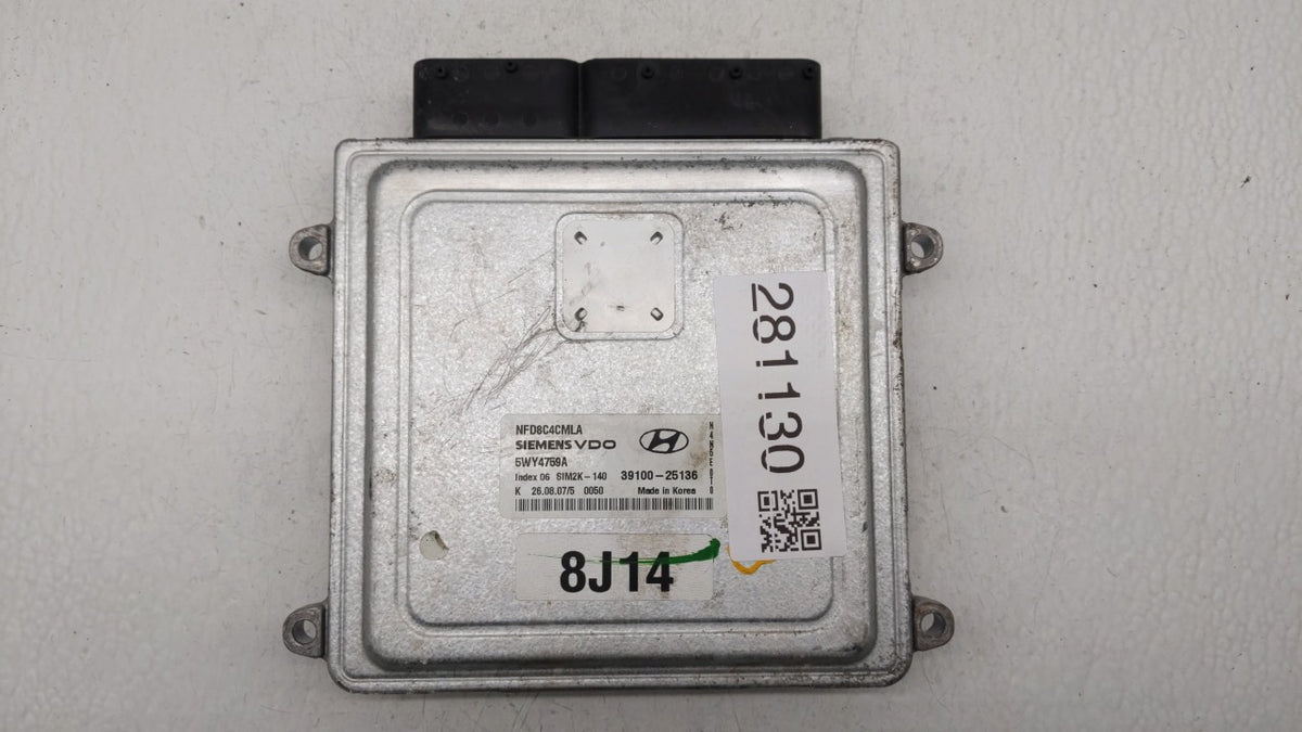 2006-2008 Hyundai Sonata PCM Engine Control Computer ECU ECM PCU OEM P/N:39100-25131 39100-25135, 39100-25136 Fits 2006 2007
