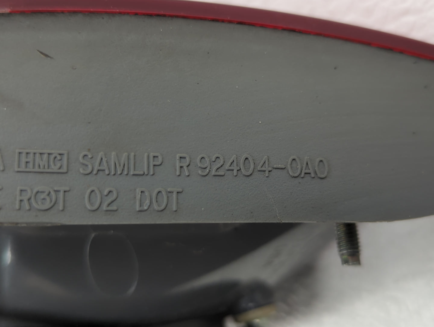 2006-2008 Hyundai Sonata Tail Light Assembly Passenger Right OEM P/N:92404-0A0 Fits Fits 2006 2007 2008 OEM Used Auto Parts 