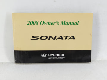 2008 Hyundai Sonata Owners Manual Book Guide OEM Used Auto Parts - Oemusedautoparts1.com