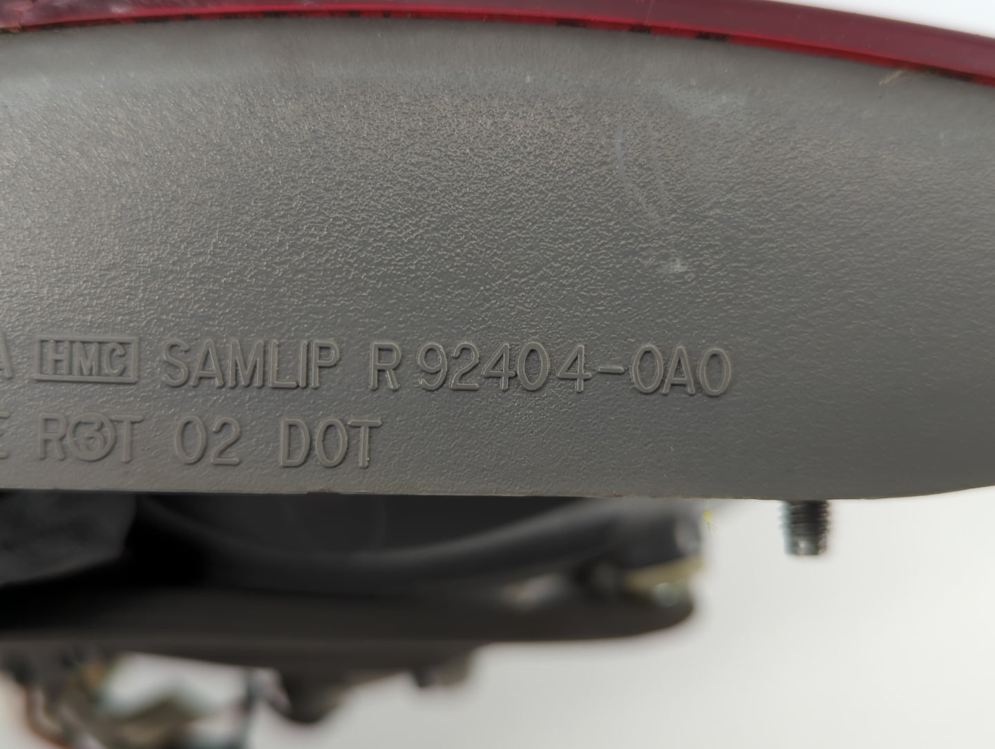 2006-2008 Hyundai Sonata Tail Light Assembly Driver Left OEM P/N:92403-0A0 Fits Fits 2006 2007 2008 OEM Used Auto Parts - Oe