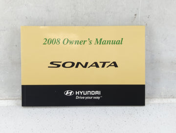 2008 Hyundai Sonata Owners Manual Book Guide P/N:A3K0-EU71R OEM Used Auto Parts - Oemusedautoparts1.com