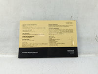 2008 Hyundai Sonata Owners Manual Book Guide P/N:A3K0-EU71R OEM Used Auto Parts - Oemusedautoparts1.com