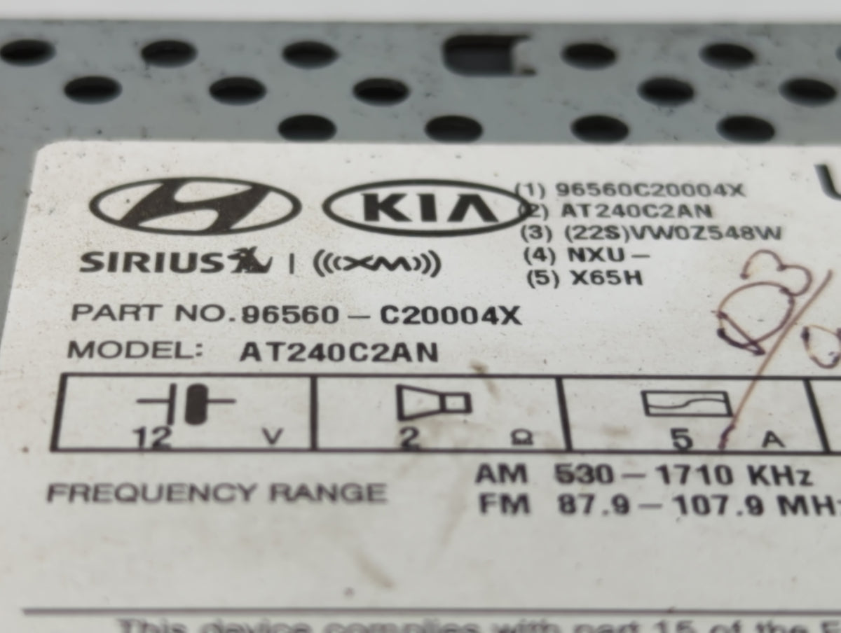 2008-2008 Hyundai Sonata Am Fm Cd Player Radio Receiver 596473 - Oemusedautoparts1.com