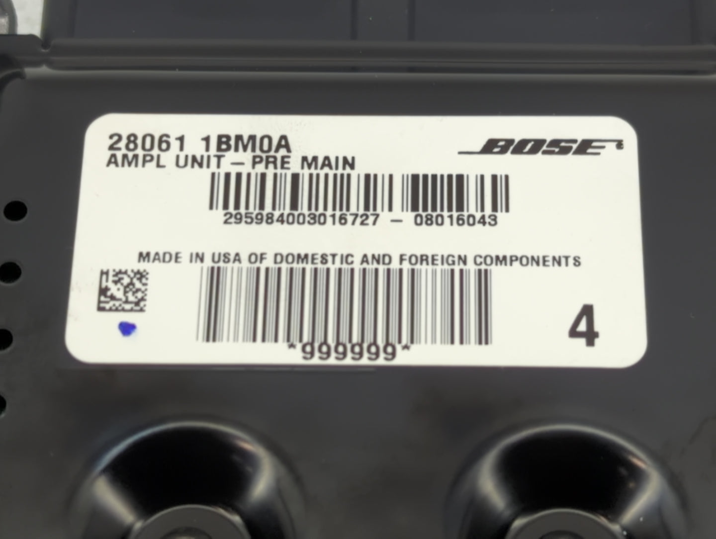 2008-2012 Infiniti Ex35 Radio Speaker Amplifier 28061 1bm0a - Oemusedautoparts1.com