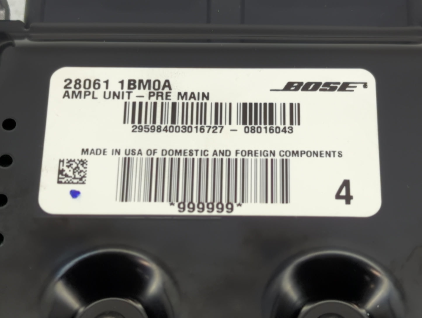2008-2012 Infiniti Ex35 Radio Speaker Amplifier 28061 1bm0a - Oemusedautoparts1.com