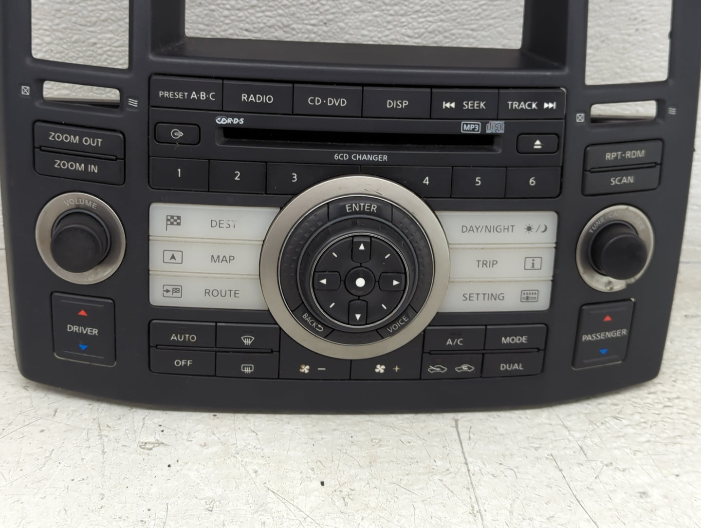 2008 Infiniti Fx35 Radio Control Panel - Oemusedautoparts1.com