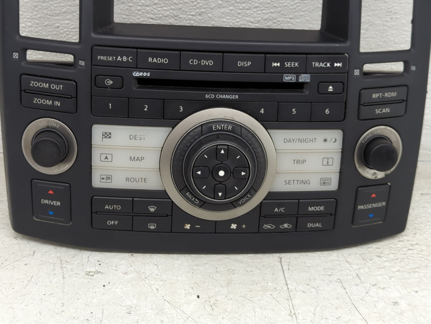 2008 Infiniti Fx35 Radio Control Panel - Oemusedautoparts1.com