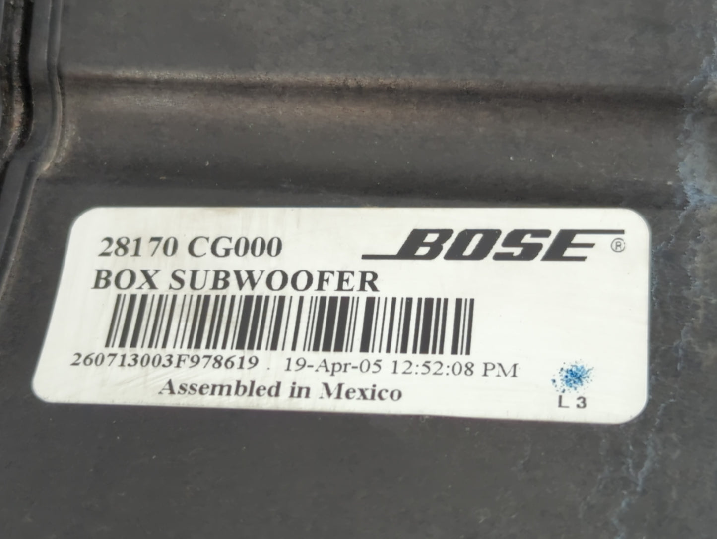 2008 Infiniti Fx35 Speaker/subwoofer - Oemusedautoparts1.com