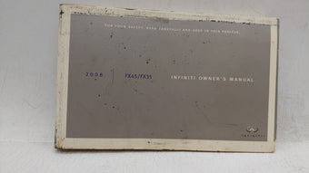 compare product 2008 Infiniti Fx45 Owners Manual Book Guide OEM Used Auto Parts