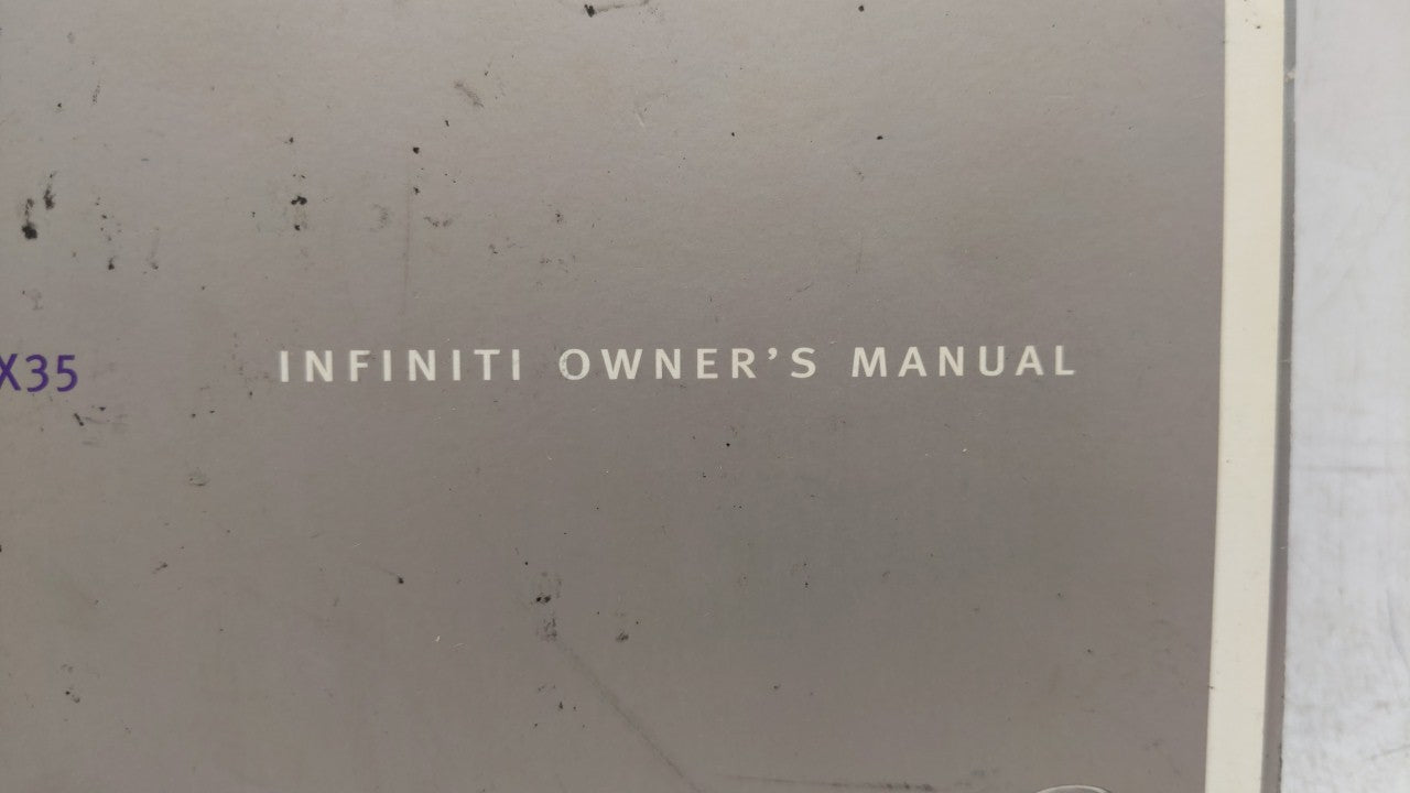 2008 Infiniti Fx45 Owners Manual Book Guide OEM Used Auto Parts - Oemusedautoparts1.com