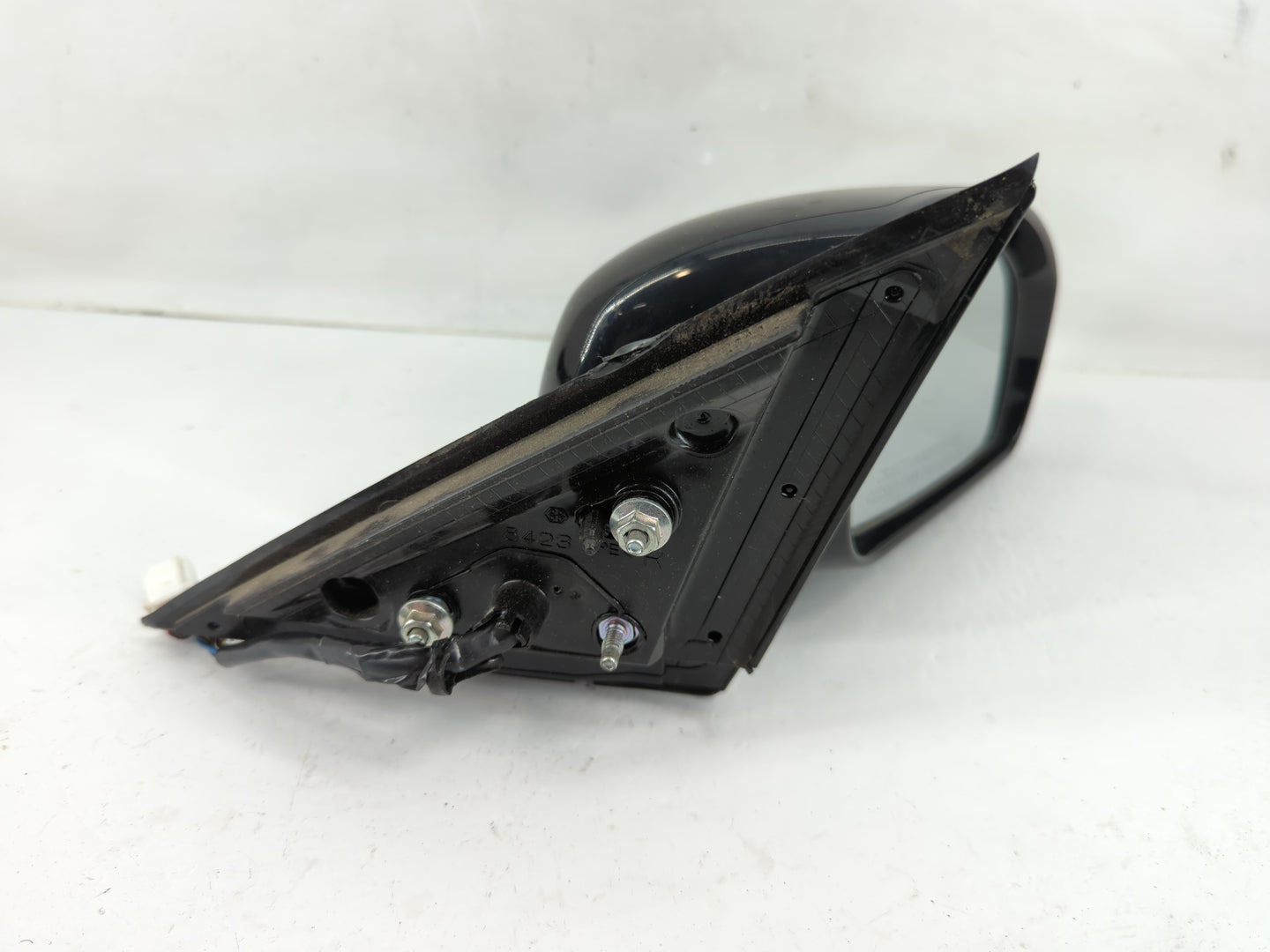 2008 Infiniti G35 Passenger Right Side View Manual Door Mirror Black - Oemusedautoparts1.com