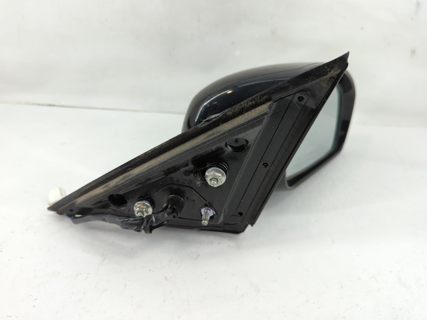 2008 Infiniti G35 Passenger Right Side View Manual Door Mirror Black - Oemusedautoparts1.com
